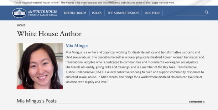 Mia Mingus Author White House