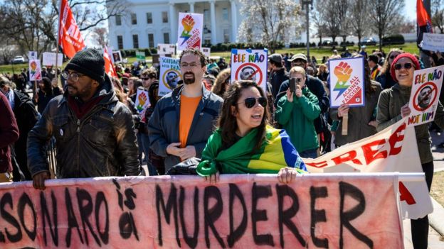 President Jair Bolsonaro Trump Protest Rally