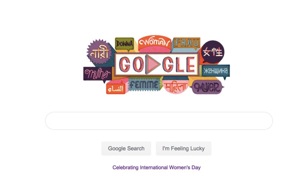 Google Doodle International Women's Day BeLatina HERstory