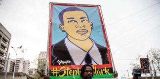 Sacramento DA Declines to Press Charges in Stephon Clark Case, Citing Belief that Jury Would not Convict Law Enforcement Responsible for His Death Demonstrators Stephon Clark April in Sacramento