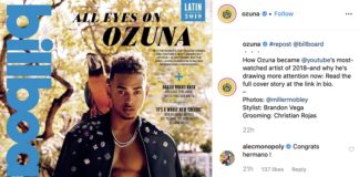 Our Favorite Latinx Leaders on Time 100’s List of Most Influential People in 2019 Ozuna IG @ozuna