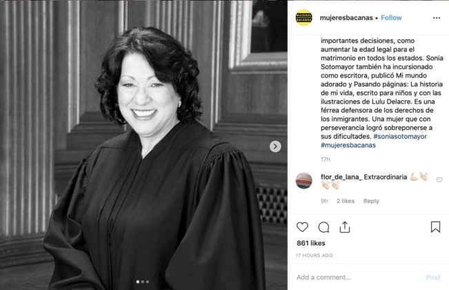 Sonia Sotomayor Presedential Elections wish list belatina