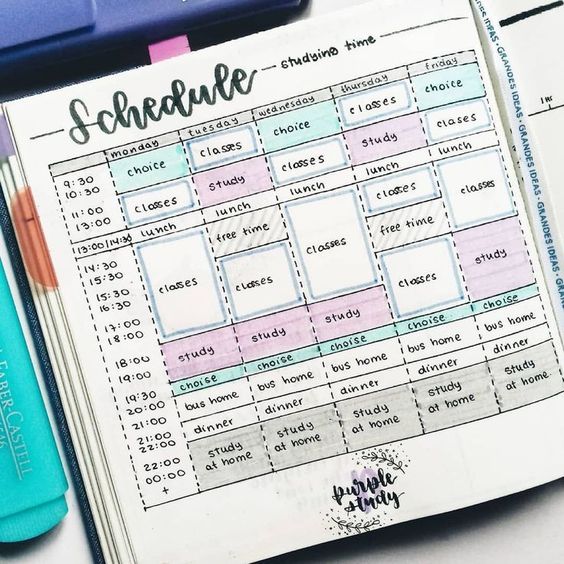 organize your schedule