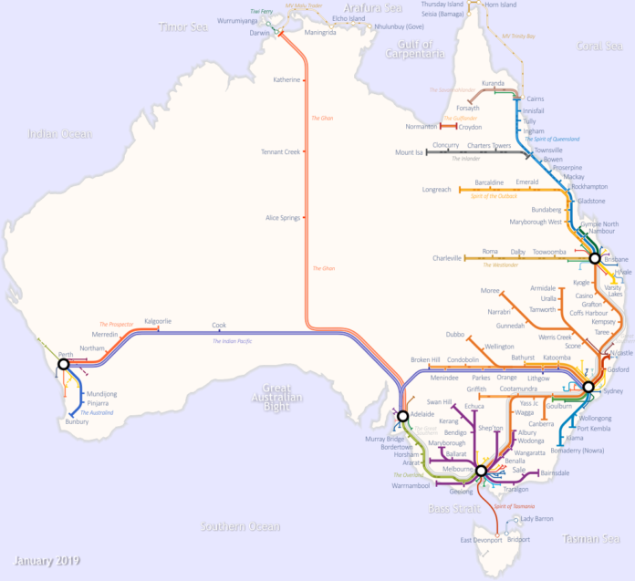 train route Australia