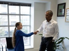 Fist Bump Obama Greta Thunberg