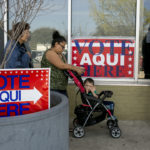 Real Talk: Is 2020 the Year of the Hispanic Vote? Voters wait in line in Austin, Texas.