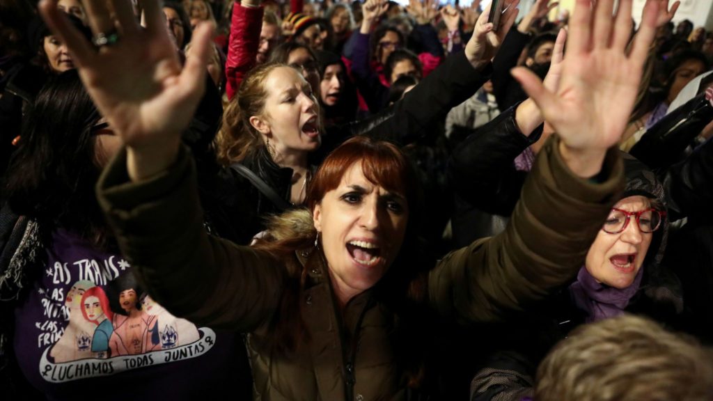 Protest Spain Gang Rape BELatina