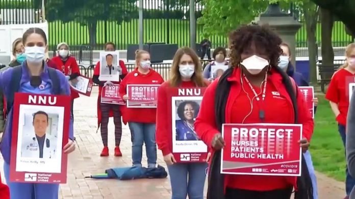 White House nurses protest Belatina