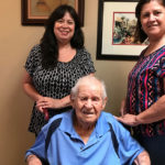 Loss in Times of Pandemic: Hospice Care and the Latino Community Elias Contreras with her daughter, Ana, and her niece, Teresa BElatina Hospice