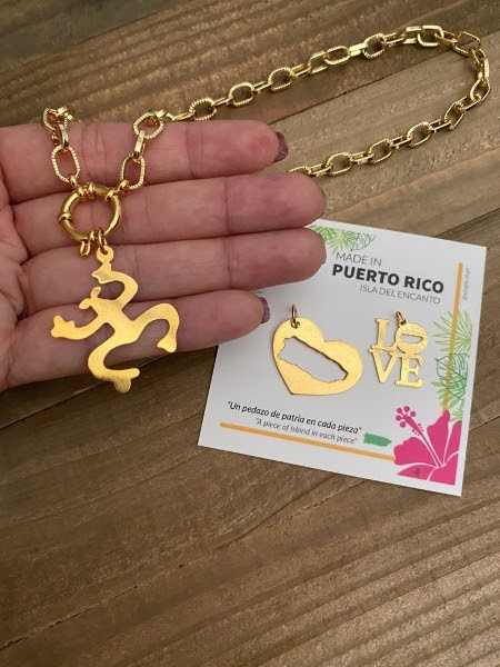 Simply MPR My Heart is in PR Necklace Etsy BeLatina Latinx