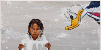 The Exhibition, Double-Trouble: Enrique Chagoya and Kara Maria, Blew Us Away Photo courtesy of anglimtrimble.com Belatina, latinx