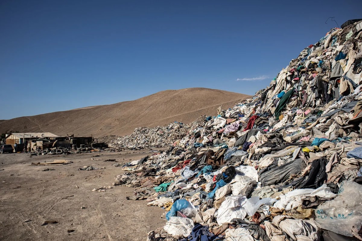 Toxic desert of used clothing Chile BELatina Latinx