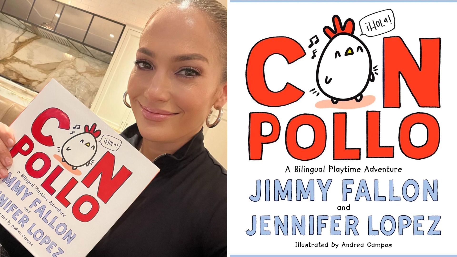 Jennifer Lopez Co-Authors Her First Children’s Book, ‘Con Pollo,’ Alongside Jimmy Fallon belatina latine