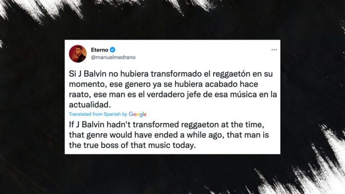 Colombian Pop Singer Manuel Medrano Claims that without J Balvin Reggaeton Would've Ceased to Exist belatina latine