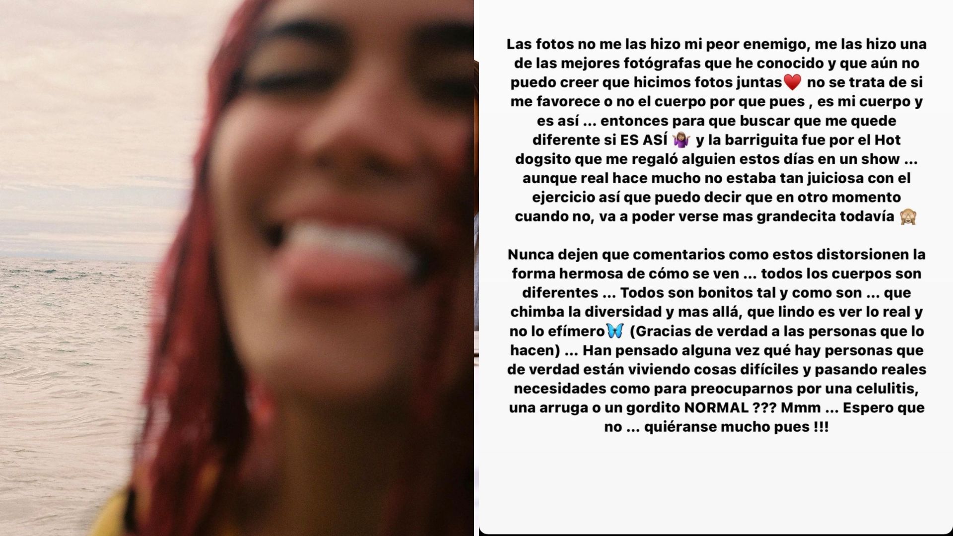 Karol G Responds to a Comment about Her Weight and Inspires Others to Love Their Body