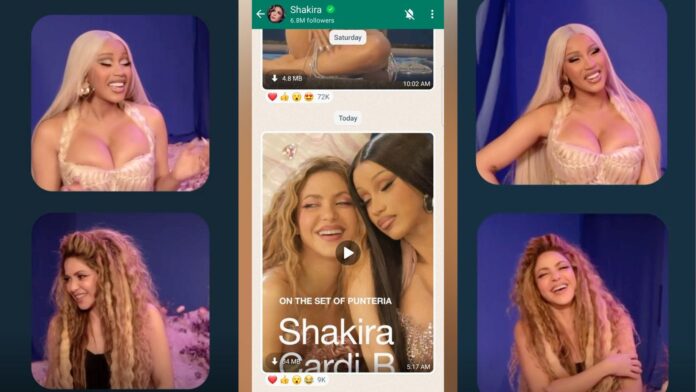 Cardi B Gushes On Shakira's WhatsApp Channel About Her Excitement to Be a Part of 'Puntería': 'This Is My Dream'