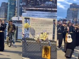 Flowers and Mariachis Fill the Air Following Mexican Ship Crash at Brooklyn Bridge