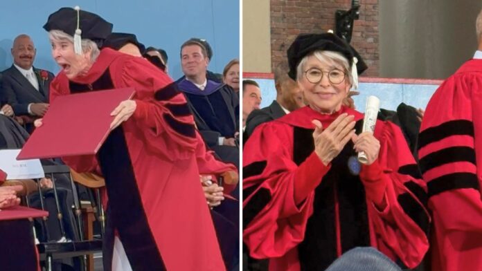 Rita Moreno Walks into Harvard with the Strength of a Latina Trailblazer and Leaves with an Honorary Doctorate