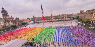 Mexico City Creates Largest LGBTQ+ Flag During Pride Month Mexico City Creates Largest LGBTQ+ Flag During Pride Month