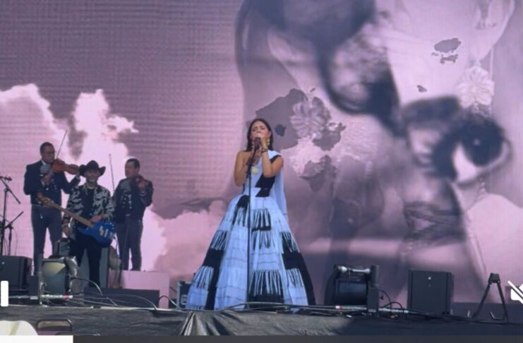 Angela Aguilar Made a Silent Statement in Her Latest Performance Wearing a Breathtaking Look Woven from 'Rebozo' Carrying Generations of 'Mexicanas'