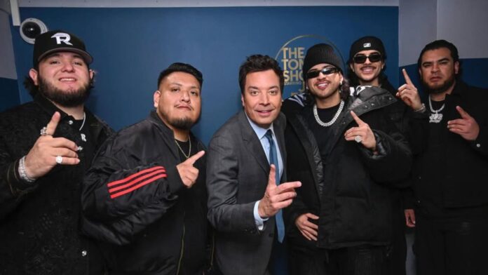 Fuerza Regida Brings Regional Mexican Sound to The Tonight Show with Jimmy Fallon
